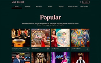 LiveCasino.com Spel