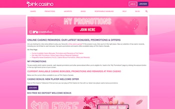 Pink Casino Bonus