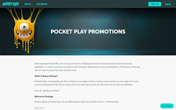 Pocket Play Casino Bonus
